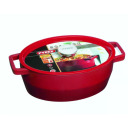 Saucepan 4L PYREX oval cast iron 29cm / red 33SC5AC29 Pyrex