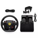 Thrustmaster Sacīk&scaron;u stūre T98-P Ferrari 296 GTB 4160880, 240&deg; rotācija, 2 pedāļi, melna