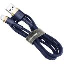 Baseus Cafule Lightning kaabel CALKLF-CV3, 2m, 1.5A, 480Mbps, vastupidav korpus, sinine v&auml;rv
