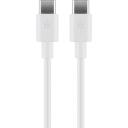 Goobay USB-C uzlādes un sinhronizācijas kabelis 66315, 0.5 m, 60W, 3 A, līdz 480 Mbps, balts