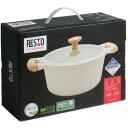 Resto kastrul 93801 2.4L, diameeter 20 cm, &uuml;mmargune, alumiinium, klaasist kaas, ergonoomilised k&auml;epidemed, induktsioonip&otilde;hi
