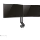 Neomounts monitors stiprinājuma roka FPMA-D860DBLACK, 10-27", 7 kg, 240-470 mm augstuma regulē&scaron;ana, 360&deg; rotācija, 20&deg; svēr&scaron;ana
