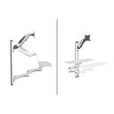Digitus sienas stiprinājums LCD monitors + klaviatūra DA-90451, 32'', 8kg, 360&deg; rotācija, VESA 75x75, 100x100