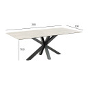 Söögilaud HEAVEN 200x100xH75,5cm, hall AC22458 ACTONA