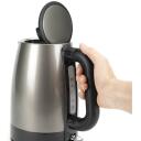 Black Decker elektriskā tējkanna BXKE2201E ES9580040B, 2200 W, 1.7 L, nerūsējo&scaron;ais tērauds, tehnopolimērs, mazgājams filtrs