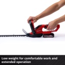 Bezvadu dzīvžogu griezējs, EINHELL, 3410502, 55 cm grie&scaron;anas garums, 2200 griezieni/min, metāla pārnesums