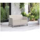 Keter Aia diivan kahele Scandi Form 29214709ECO, 124,5cm x 77,5cm x 73,0cm, 110kg, CLICK kokkupanek, ilmastikukindel