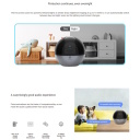 Ezviz E6 CS-E6 Iek&scaron;telpu Panorāmas 5MP 2K Viedā Wi-Fi / LAN 360 Kamera MicroSD / Nakts Redzamība Pelēka