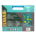 Набор инструментов, ISMA, IS-10016, 16 шт, универсальный