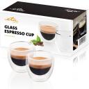 Eta Espresso tassid ETA418193000, 80ml, 2 tk, n&otilde;udepesumasinas pestav, borosilikaatklaas