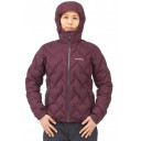 Jaka W PERMAFROST Light Down Parka, izmērs: S, Maroon, 4548801931612 Mont-Bell