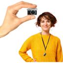 Easypix Mini kamera 12012, 2 MP, Full HD 1080p, 0.96'' ekranas, USB-C, 8 GB microSD, 18 g, retro dizainas