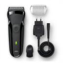 Braun skuveklis 300s 604109, 20min, NiMH, 3 Flex skū&scaron;anās sistēma, ūdensdro&scaron;s, ātrā uzlāde
