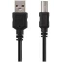 Emos USB кабель S70202, 2м, черный, 1шт в блистерной упаковке, ПВХ, USB 2.0, для зарядки/переноса данных, A разъем &ndash; B разъем