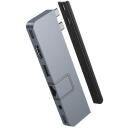 Hyper dokstacija DUO PRO 7-in-2 USB-C, HD575-GRY-GL, 1xEthernet, 1xHDMI