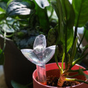 Plant irrigator - leaf transparent with ceramic spike, 120 ml BIOOGROD 720988, 8.8x6x20 cm, 37 g