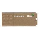 Goodram USB m&auml;lupulk UME3-0320EFR11, 32 GB, USB 3.2 Gen 1, 60 MB/s, 20 MB/s, pruun, 100% biolagunevad materjalid