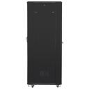 Lanberg Rack kapp 19" 42U 600x1000mm must FF01-6042-12B, 600x1000x2047.5mm, 115.5kg, 800kg, 4 ventilaatorit, IP20, klaasuks