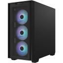 Asus Korpus A21 PLUS TG ARGB BLACK, 220mm, 430mm, 465mm, 1x 120mm tagumine ventilaator, 3x 120mm esiventilaatorid