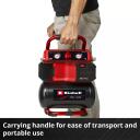 Einhell Power X-Change juhtmevaba kompressor TE-AC 18/75 Li OF-Solo 4020410, 18 V, 5 L, 8 bar, 75 l/min, 2 manomeetrit