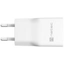 Natec Laadija NUC-2376, 20W, 1x USB-A, 1x USB-C, 110-240V, 3A, 50-60Hz, kiire laadimine, PPS, GaN