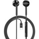 Tellur Ausinės TLL162262, 11g, Juoda, USB-C, 93dB, 32&Omega;, 1.2m, 20-20000Hz, Integruotas mikrofonas, Garso valdymas