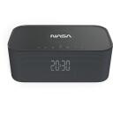Nasa Bluetooth динамик/ будильник/ беспроводное зарядное устройство SPC800, 10W RMS, 5W беспроводная зарядка, Bluetooth 5.0