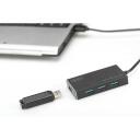 Digitus USB keskjaam DA-70240-1, 4 porti, 5 Gb/s, 1 m, alumiinium, 5V/2A toiteallikas