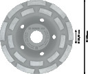 Dimanta kausveida disks 125 x 22.23 mm Concrete, Betona slīpma&scaron;īnām PRO CONCRETE KAUSVEIDA DISKS, 2608601762, BOSCH