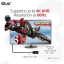Club3D HDMI кабель CAC-2313 10м, 4K60Hz, 18 Gbit/s, 2.0, 3D, прямой разъем, золотые контакты