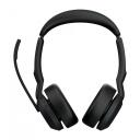 Jabra Ausinės Evolve2 55 Link380c UC Stereo 25599-989-899, juoda, 30m, stereo, belaidės, Bluetooth, USB-C, mikrofonas