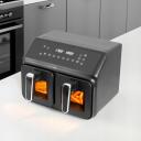 Eldom аэрофритюрница FR210 dualcrisp, 2200 W, 8 л, электронный термостат, 2 независимых ящика
