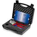 Četru mandreļu krimpēšanas knaibles, KNIPEX, 97 52 65 DG, krimpēšanas jauda 0.14 — 6 mm², ergonomisks dizains, digitālais displejs.