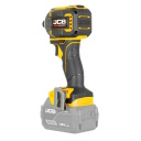 JCB JCB-18PID-230 Professional 18V be&scaron;epetėlinis smūginis suktuvas sunkiems sukimo darbams 230Nm 1/4colio hex greito keitimo griebtuvas 4+1 režimai