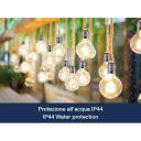 Beper Apgaismojums P207ILO500, 3700mm, 65mm, 10 LED spuldzes, Ni-MH 600mAh, IP44, melna un pelēka korpusa krāsa
