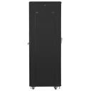 Lanberg Rack kapp 19" vabalt seisev 42U/600x800, FF01-6842-23B, 800kg, must, perforatsiooniga esik&uuml;lg, IP20