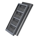 Супер практичный набор прецизионных отвёрток с 24 стальными S2 битами и алюминиевым выдвижным футляром 16×6.7×1.7 cm серый BHR4680GL Xiaomi