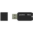 Goodram Pendrive UME3 64GB UME3-0640K0R11, 64GB, 60MB/s, 20MB/s, USB 3.0, melns
