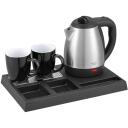 Adler Viesnīcas tējkanna AD 1354, 1.2 L, 1500 W, melna, tērauda, 2 krūzes 320 ml, automātiskā izslēg&scaron;anās