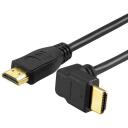 Sbox HDMI kabelis HDMI-90-15/R, 1,5m, 4K x 2K, 30 kadri/s, 10,2 Gbit/s, 24K apzeltīti spraudņi, Ethernet, ARC, CEC
