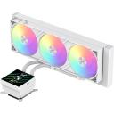 Gamemax protsessori vedelikjahutus GLACIER 360 LCD WH, 85.82 cfm, TDP kuni 330W, ARGB ventilaator, 800-2000 rpm