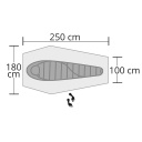 Telts 'Hyggelig', Origin Outdoors, R310871, viegla, plaša, kompakta izmēra, 1 personai