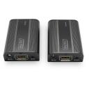 Digitus 4K HDMI pagarinātājs DS-55204, 60m, 4K2K/60Hz, 18Gbps, ārējais, infrasarkanais tālvadības pults