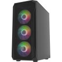 Fury Kaste SHOBO SH4F RGB NFO-2154, 2x3.5", 2x2.5", Midi-Tower, 7 papla&scaron;inā&scaron;anas slots, melna