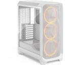 Fractal Design Meshify 3, FD-C-MES3A-07, 2x2.5&rdquo;, 2/4x3.5/2.5&rdquo;, 7, 20 Gbps USB-C, 8.8 kg, balts RGB TG caurspīdīgs tonis