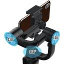 Goxtreme GX4 Stabilizators 55245, 3 asu, 3600 mAh, 8h, 330&deg; slīpums, 360&deg; panorāma, 160&deg; pagrie&scaron;ana, Bluetooth, aizsargfutrālis