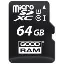Goodram atmiņas karte microSD M1AA-0640R12, 64GB, 100MB/s, 10MB/s, UHS-I, SD adapteris