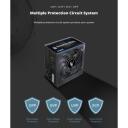 Zalman MegaMax 500W ZM500-TXII, 500 W, 200-240 V, 50-60 Hz, 4 A, aktīvais PFC, 86% efektivitāte, 1 ventilators