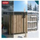 Keter Aia kuur 29213179 tamme puu toon, 190 x 109 x 132,5 cm, lukustatavad uksed, ventilatsioon