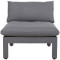 Modulinė sofa FLUFFY vidurinė dalis, pilka 13791 HOME4YOU